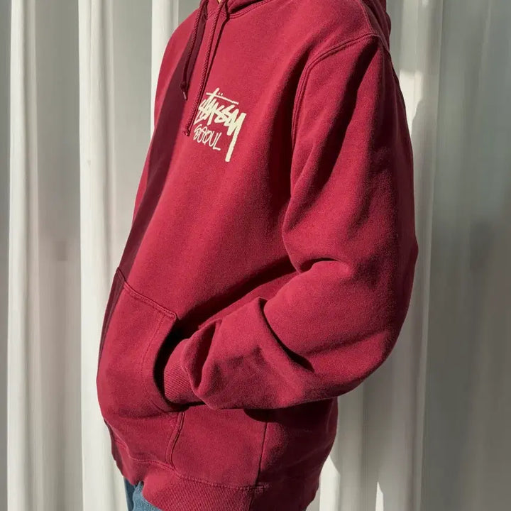 [SOLD OUT] [L]스투시 STUSSY 일본판 SEOUL 버건디 후드티