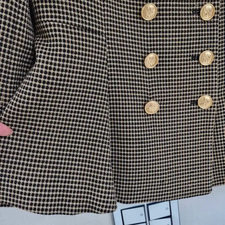 [BUNJANG] MojoSphin Gingham Check Double Jacket / 모조에스핀 깅엄체크 더블자켓