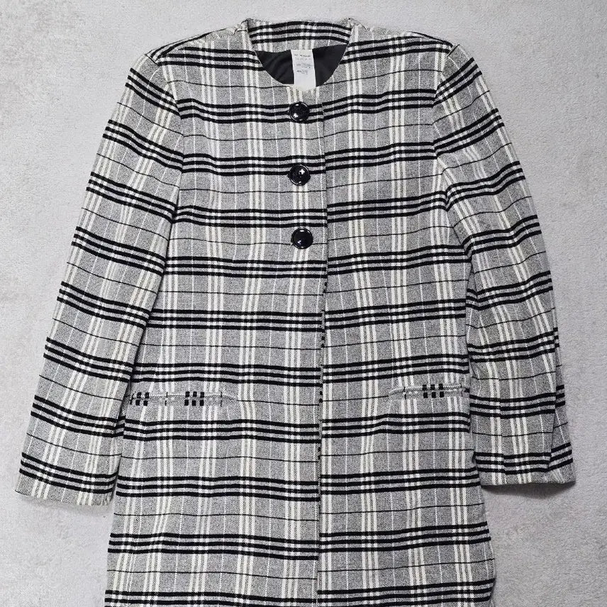 [BUNJANG] Gianfranco Ferre Check Coat / Gianfranco Ferre 지안프랑코 페레 실크 혼방 체크 코트