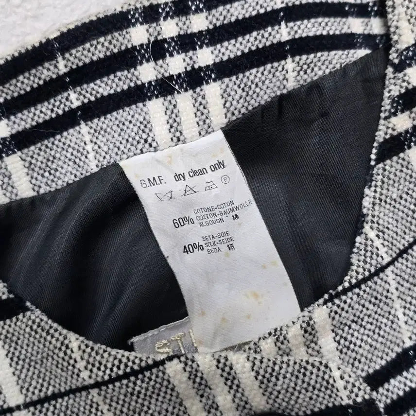 [BUNJANG] Gianfranco Ferre Check Coat / Gianfranco Ferre 지안프랑코 페레 실크 혼방 체크 코트