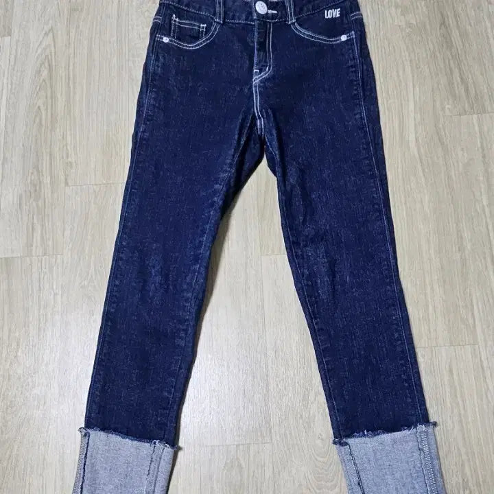 [BUNJANG] Egoist Roll-up Denim Jeans / 에고이스트 롤업 데님 청바지 (진청)