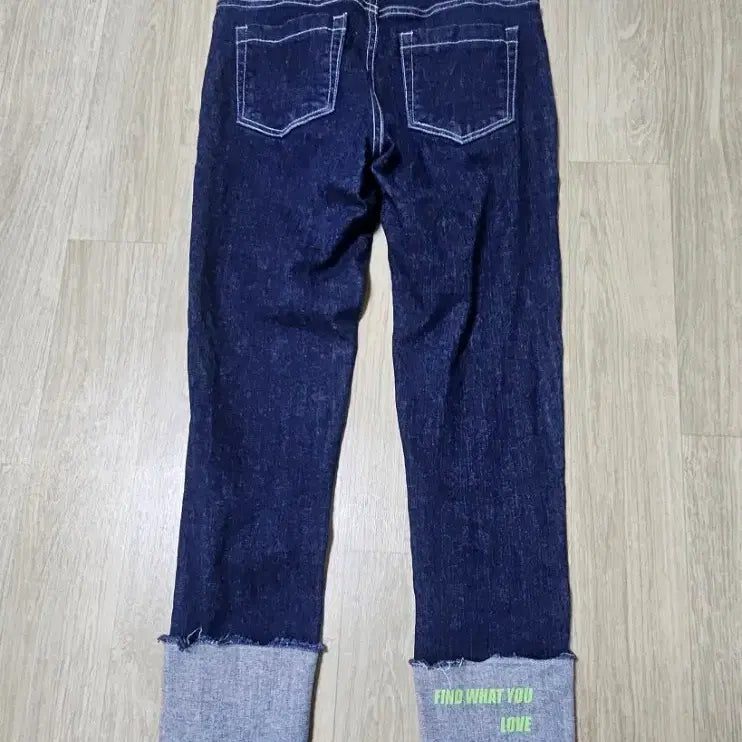 [BUNJANG] Egoist Roll-up Denim Jeans / 에고이스트 롤업 데님 청바지 (진청)