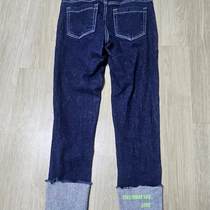 [BUNJANG] Egoist Roll-up Denim Jeans / 에고이스트 롤업 데님 청바지 (진청)