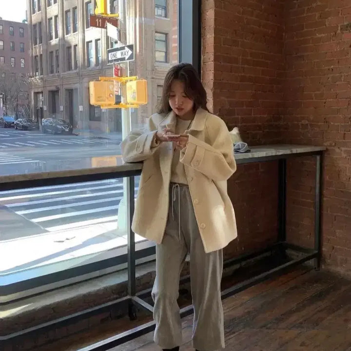 [BUNJANG] Tanat Velour Ribbed Sweatpants / 타낫 벨로아 팬츠 그레이 Velour ribbed sweatpants