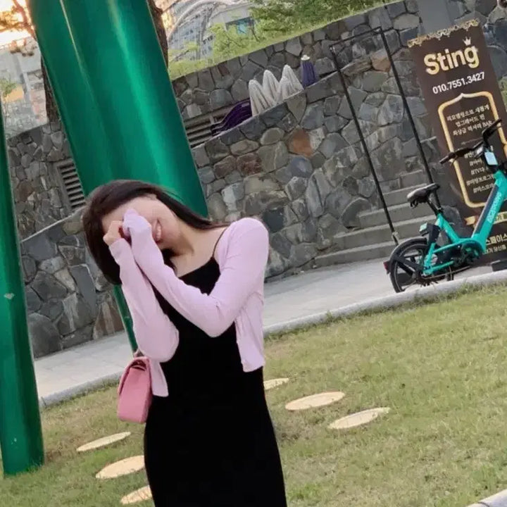 [BUNJANG] Jisellia Shirops Long Dress Black / 지스리아 샤르ops 롱 원피스 블랙
