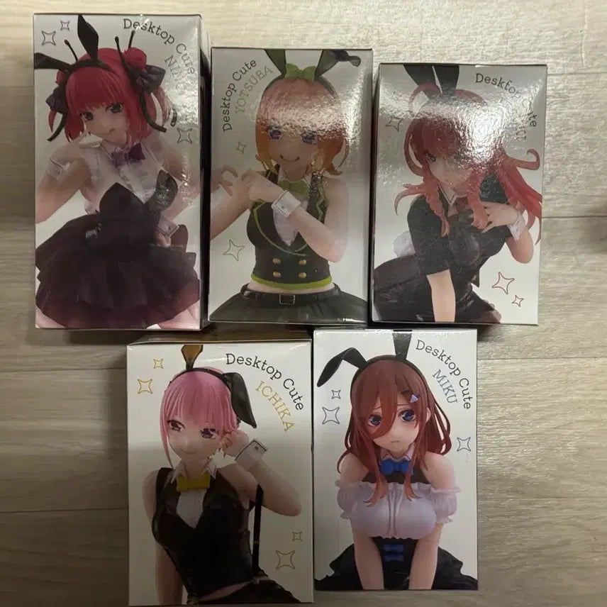 [BUNJANG] The Quintessential Quintuplets Desktop Figure 5-Piece Set / 미개봉) 오등분의 신부 데스크탑 피규어 5종 세트