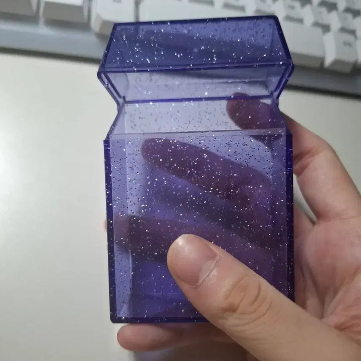 [BUNJANG] Glitter Card Case Purple / 반짝이 보관함 / 카드 케이스 퍼플