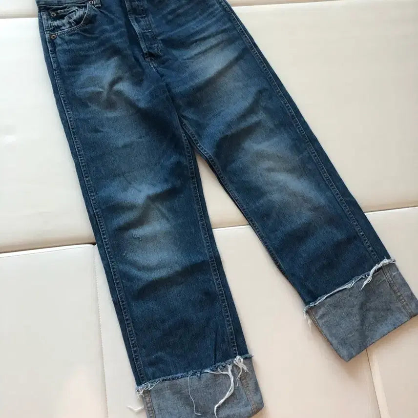 [BUNJANG] Redone Roll-Up Denim Jeans Pants / 리던 롤업 데님 청바지 진 팬츠 27 redone 정품