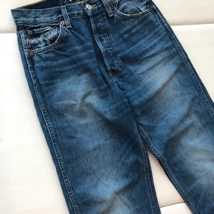 [BUNJANG] Redone Roll-Up Denim Jeans Pants / 리던 롤업 데님 청바지 진 팬츠 27 redone 정품