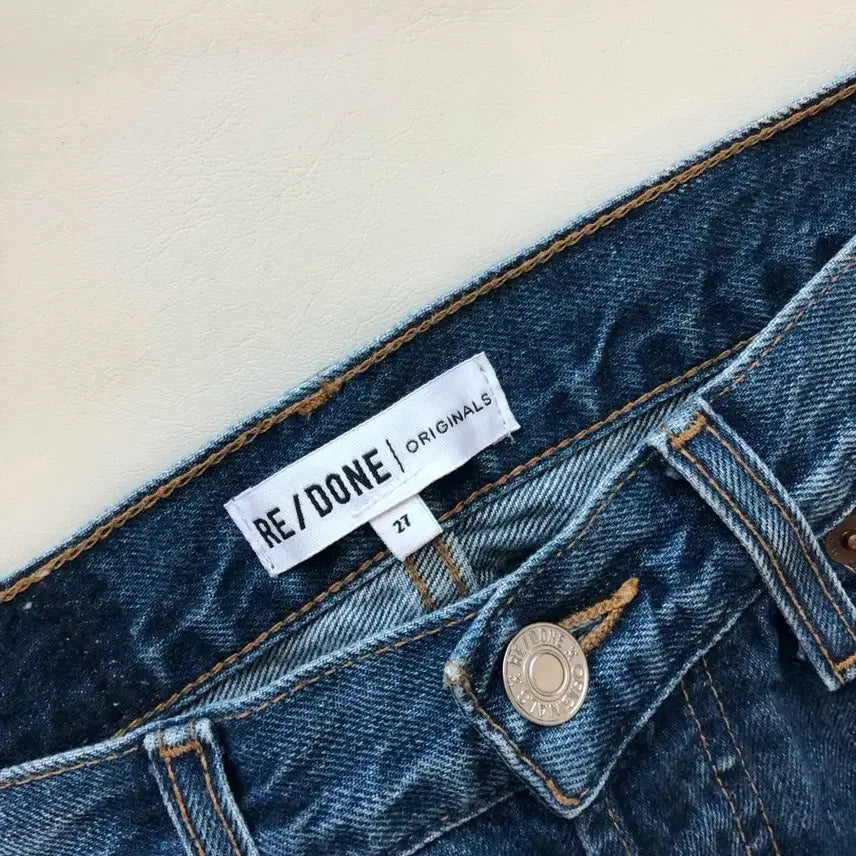 [BUNJANG] Redone Roll-Up Denim Jeans Pants / 리던 롤업 데님 청바지 진 팬츠 27 redone 정품
