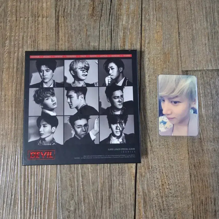 [BUNJANG] Super Junior Heechul Devil Photocard + Album / 슈퍼주니어 데빌 희철 포카+음반 판매 양도합니다