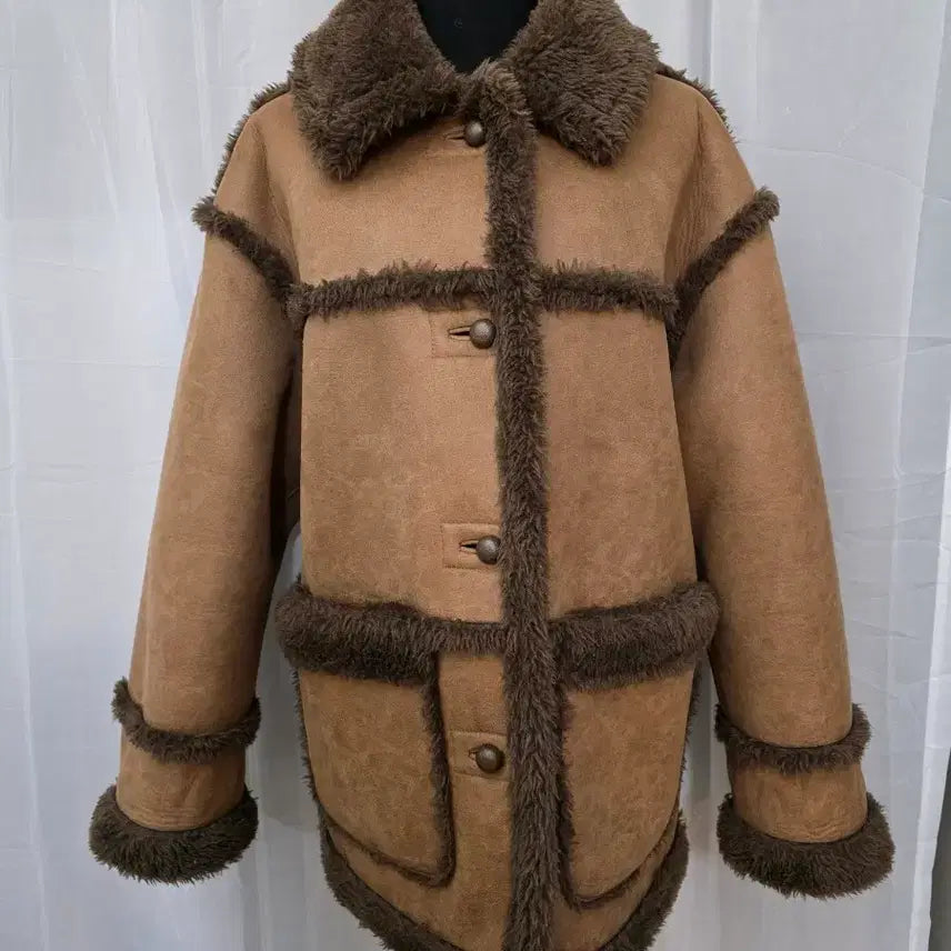 [BUNJANG] GROVE Reversible Fur Mouton Shearling Jacket / 새상품급) 그로브 리버시블 퍼 무스탕.시어링자켓