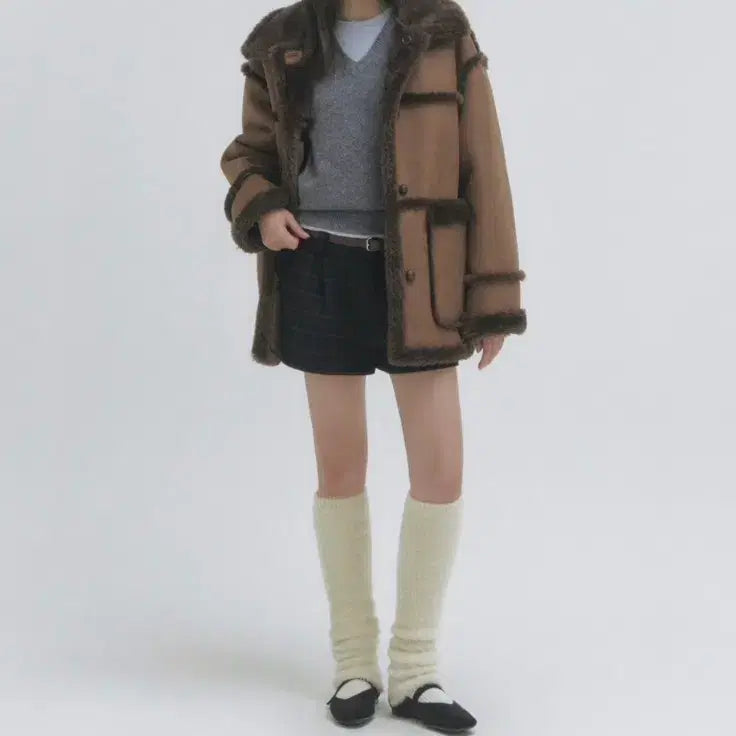 [BUNJANG] GROVE Reversible Fur Mouton Shearling Jacket / 새상품급) 그로브 리버시블 퍼 무스탕.시어링자켓