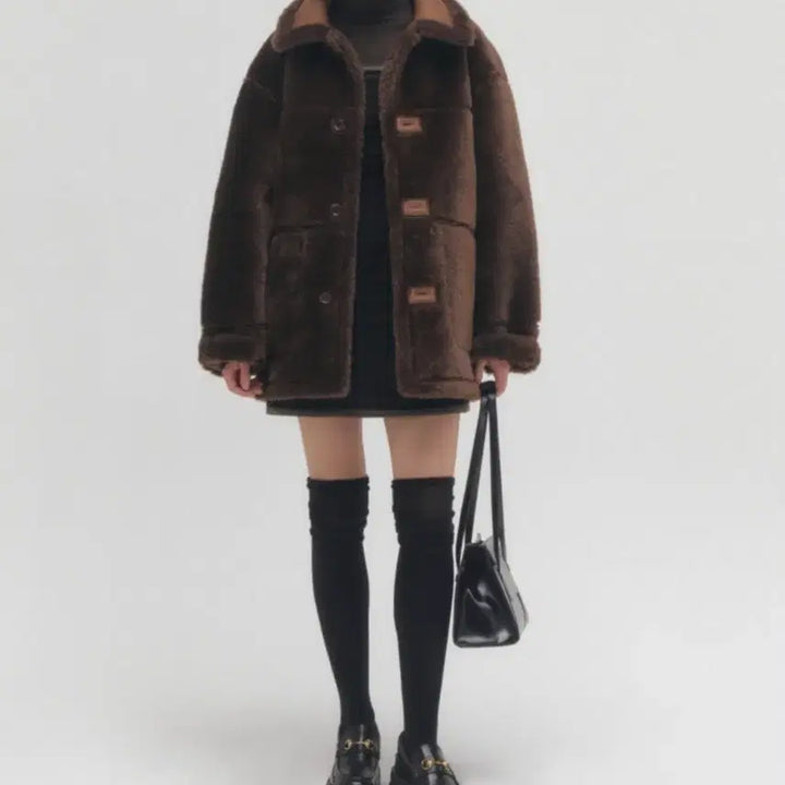 [BUNJANG] GROVE Reversible Fur Mouton Shearling Jacket / 새상품급) 그로브 리버시블 퍼 무스탕.시어링자켓