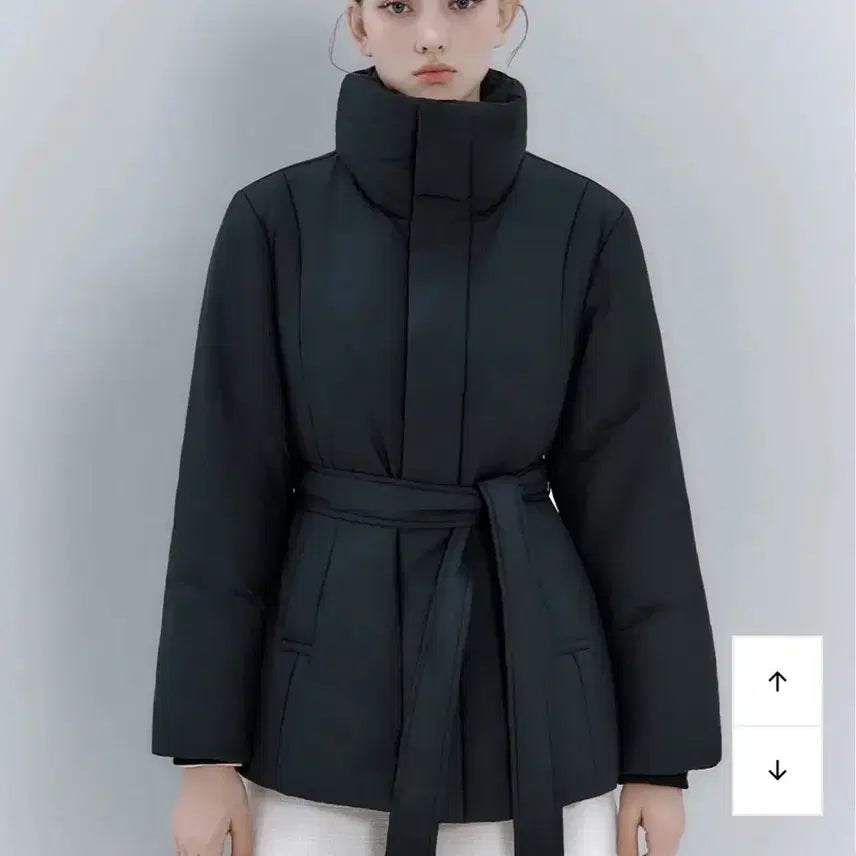[BUNJANG] Ivana Helsinki Black Cashmere Down Coat / M 이바나헬싱키패딩 블랙패딩 벨트패딩 패딩코트 캐시미어패딩 오리털