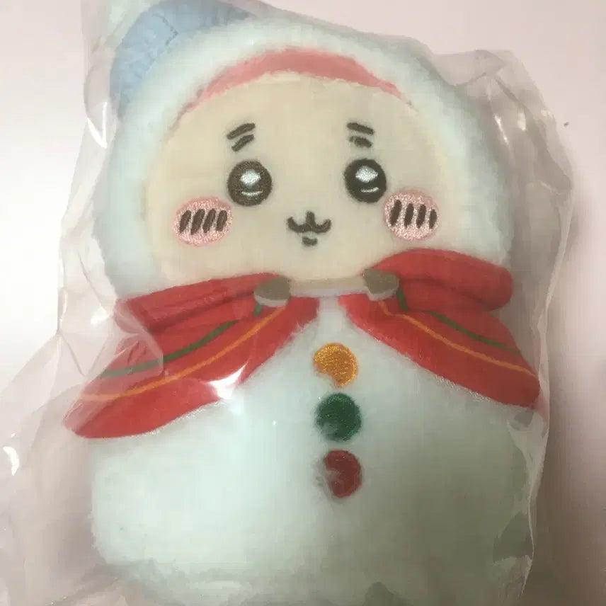 [BUNJANG] Chiikawa Seven-Eleven Kani Snowman Plush Doll / 치이카와 세븐일레븐 카니 눈사람 인형