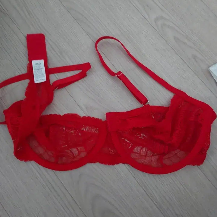 [BUNJANG] Red Lace Bra 85D / 레드 레이스 브라 85D