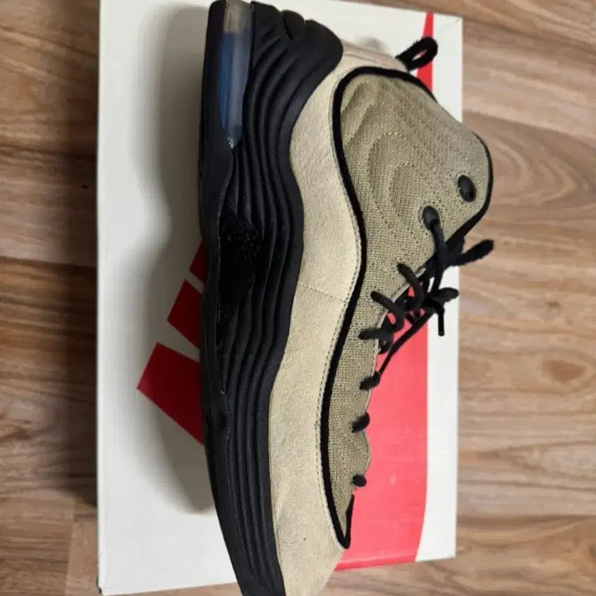 [BUNJANG] Nike x Stussy Air Penny 2 Rattan and Limestone Sneakers / 나이키x스투시 에어페니2  라탄 앤 라임스톤