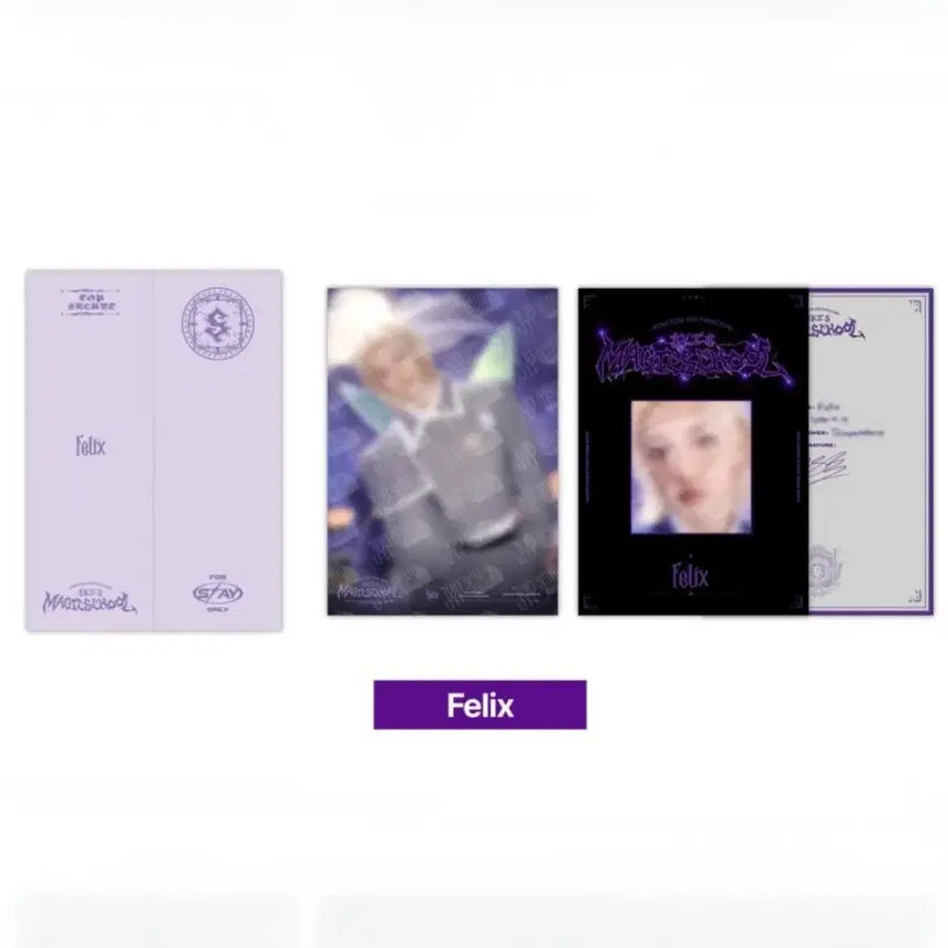 [BUNJANG] Stray Kids Felix Magic School Profile Poster Set / 스트레이키즈 필릭스 매직스쿨 프로필 포스터 세트