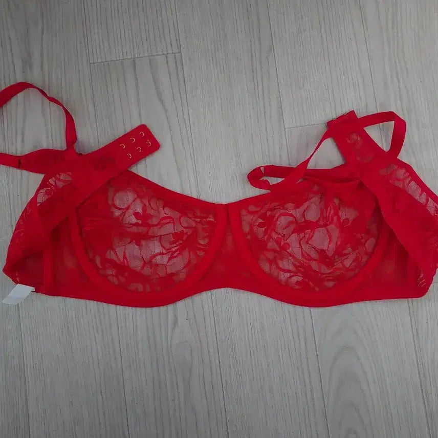 [BUNJANG] Red Lace Bra / 레드 레이스 브라