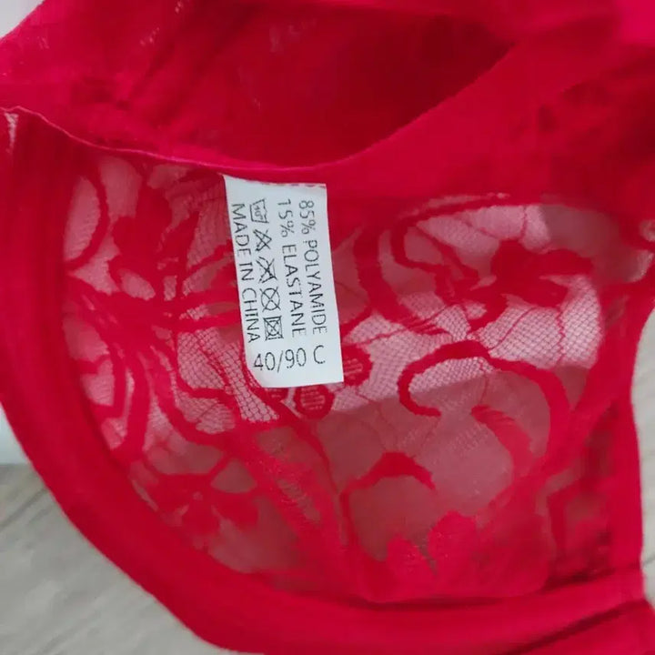 [BUNJANG] Red Lace Bra / 레드 레이스 브라