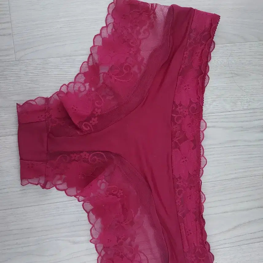 [BUNJANG] Lace Women's Panties Burgundy / 레이스 여성 팬티 버건디