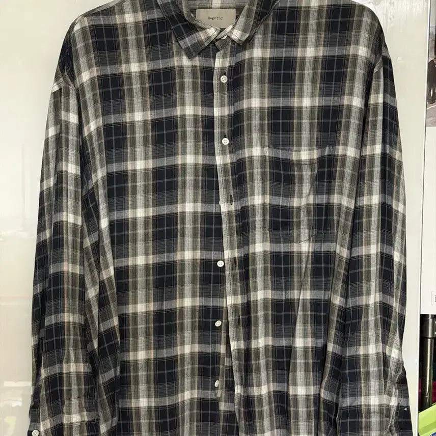 [BUNJANG] Begin202 Rayon Ombre Check Shirt / 비긴202 레이온 옴브레 체크 셔츠 3 판매합니다.