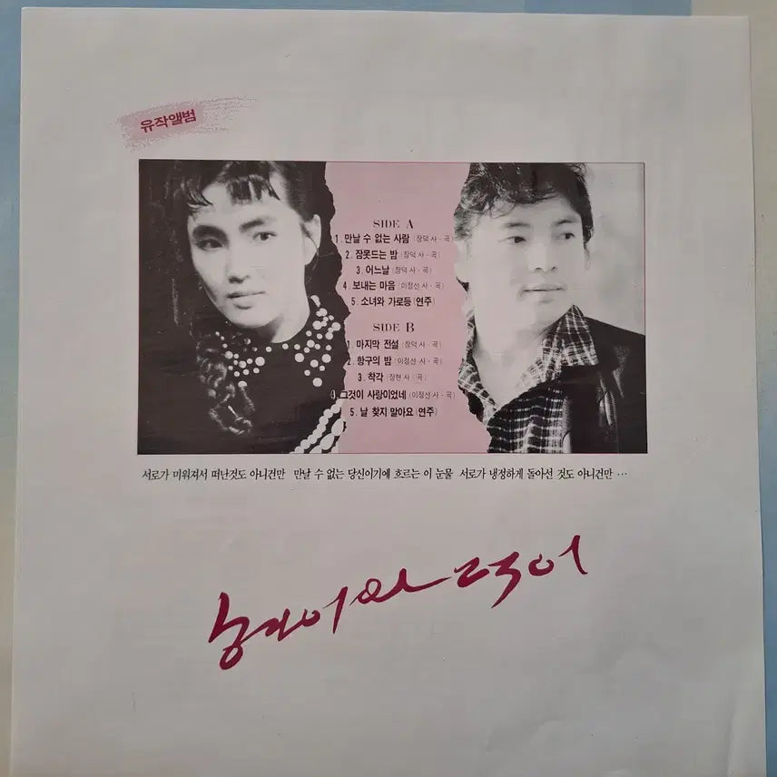[BUNJANG] Hyun-i and Deok-i Last Album LP / 현이와 덕이 유작앨범 LP 만날수없는사람