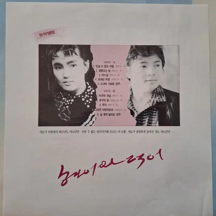 [BUNJANG] Hyun-i and Deok-i Last Album LP / 현이와 덕이 유작앨범 LP 만날수없는사람