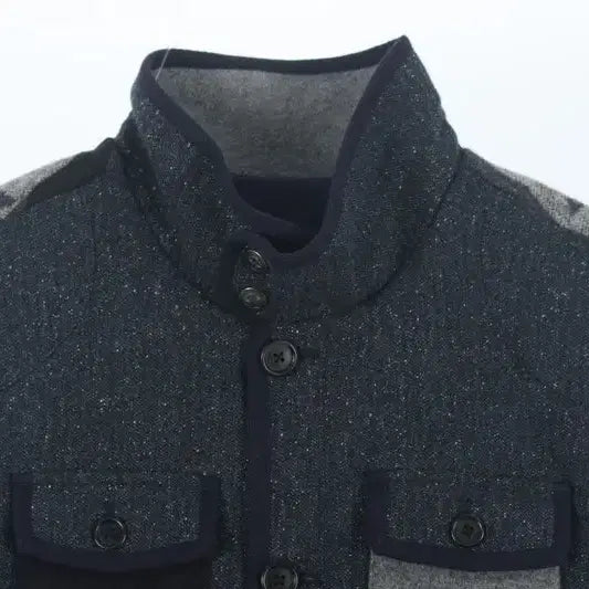 [BUNJANG] Beanpole Men's Silk Wool Blend Patchwork Vest / 빈폴 (MEN - M) 실크 울 블렌드 패치워크 조끼