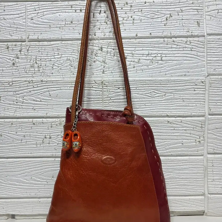 [BUNJANG] Cuoieria Fiorentina Leather Shoulder Backpack / 이태리 쿠오에리아 피오렌티나 숄더겸 백팩