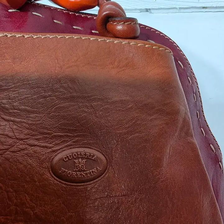 [BUNJANG] Cuoieria Fiorentina Leather Shoulder Backpack / 이태리 쿠오에리아 피오렌티나 숄더겸 백팩