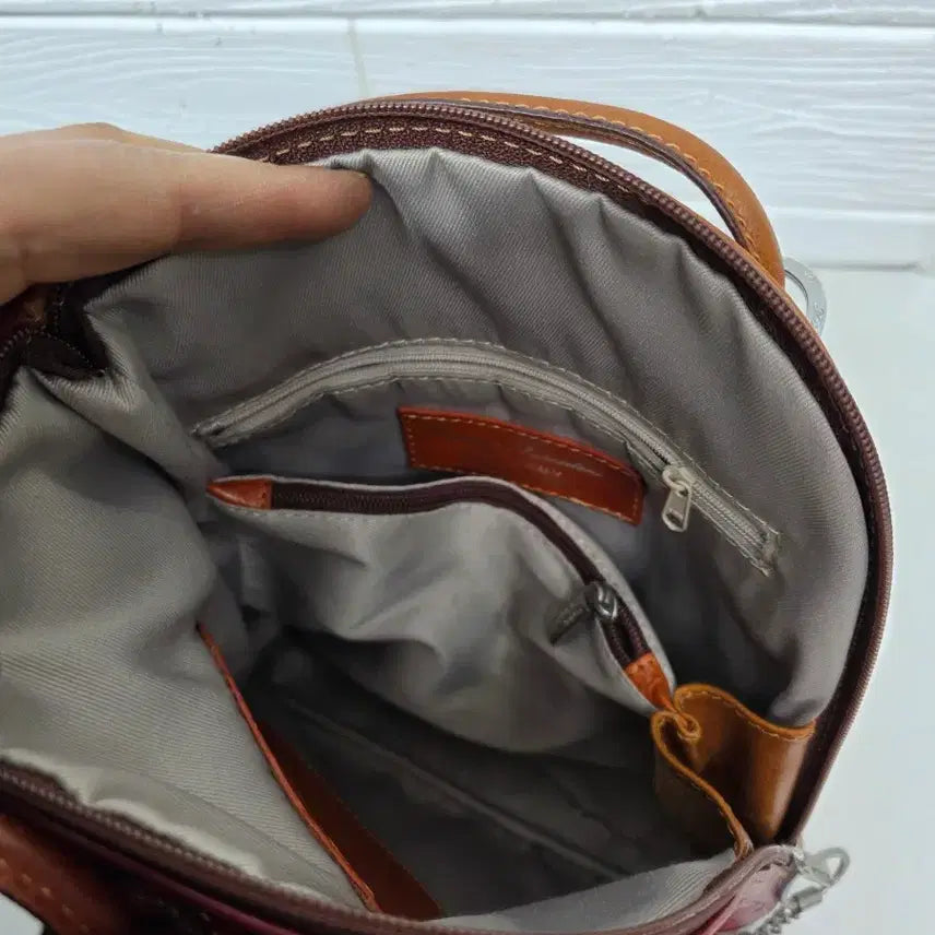 [BUNJANG] Cuoieria Fiorentina Leather Shoulder Backpack / 이태리 쿠오에리아 피오렌티나 숄더겸 백팩