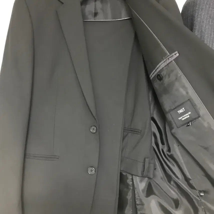 [BUNJANG] Black Suit Set / 남자 검정색 정장 세트 100/32 블랙 셋업 수트