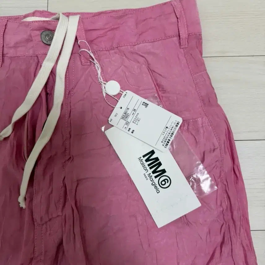 [SOLD OUT] MM6 메종 마르지엘라 핑크 주름 바지 36사이즈 새상품 팬츠