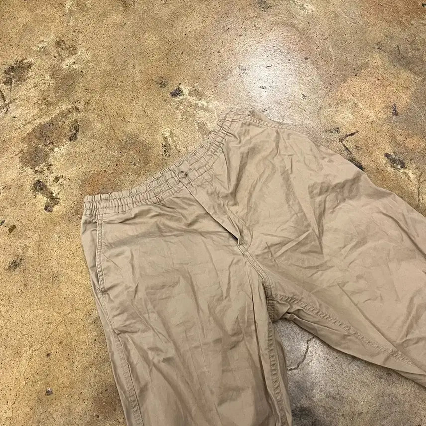 [BUNJANG] Polo Ralph Lauren Beige Cotton Training Pants / [정품/M] 폴로 랄프로렌 베이지색 면 트레이닝 바지