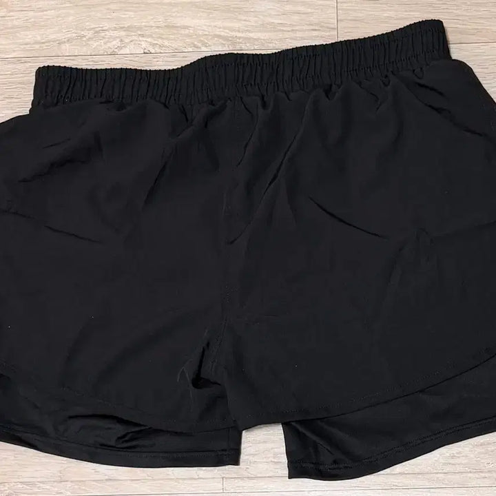 [BUNJANG] Layered Running Shorts XL - Black / (XL) 레이어드 러닝 반바지