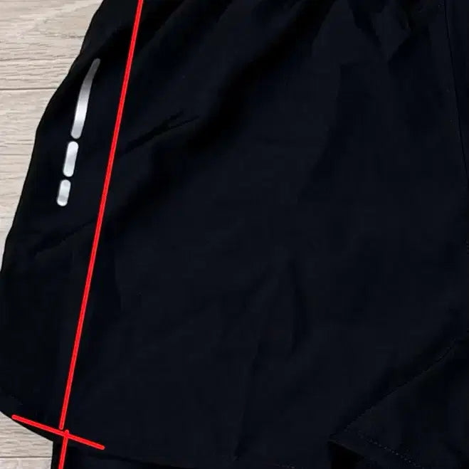 [BUNJANG] Layered Running Shorts XL - Black / (XL) 레이어드 러닝 반바지