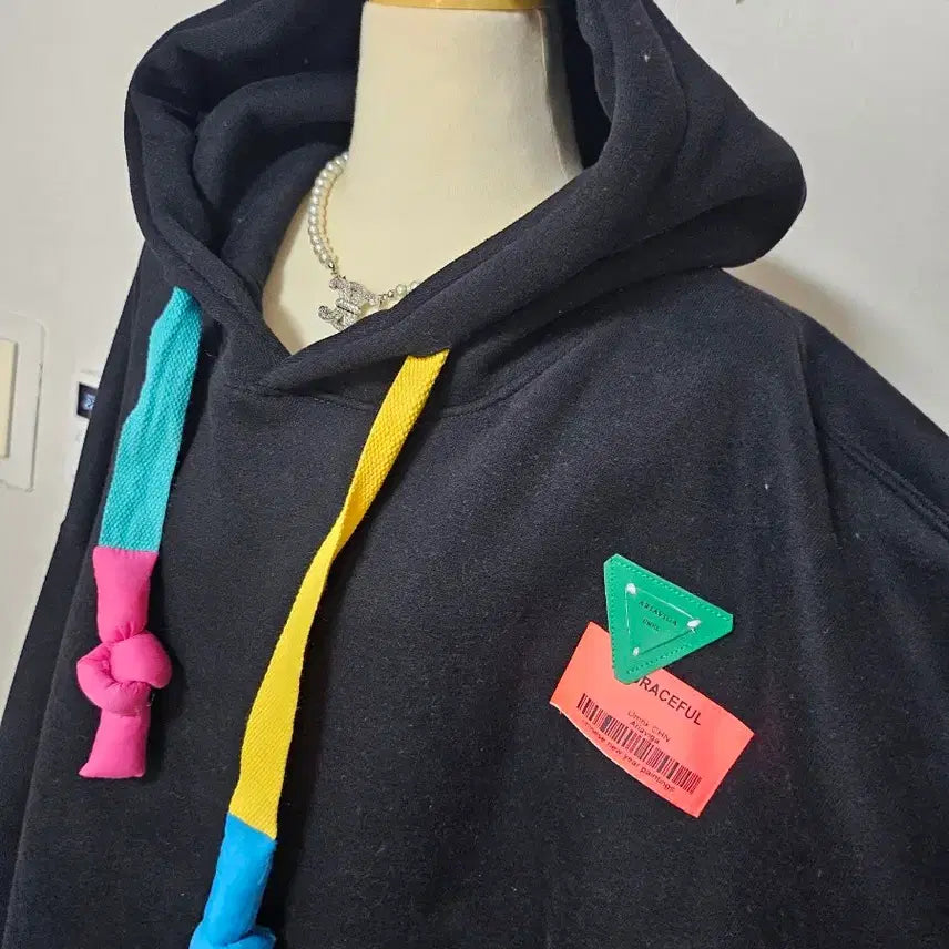 [BUNJANG] Oversized Teddy Bear Hooded Sweatshirt / 빅사이즈 오버핏 어부바 곰돌이 후드티 새상품