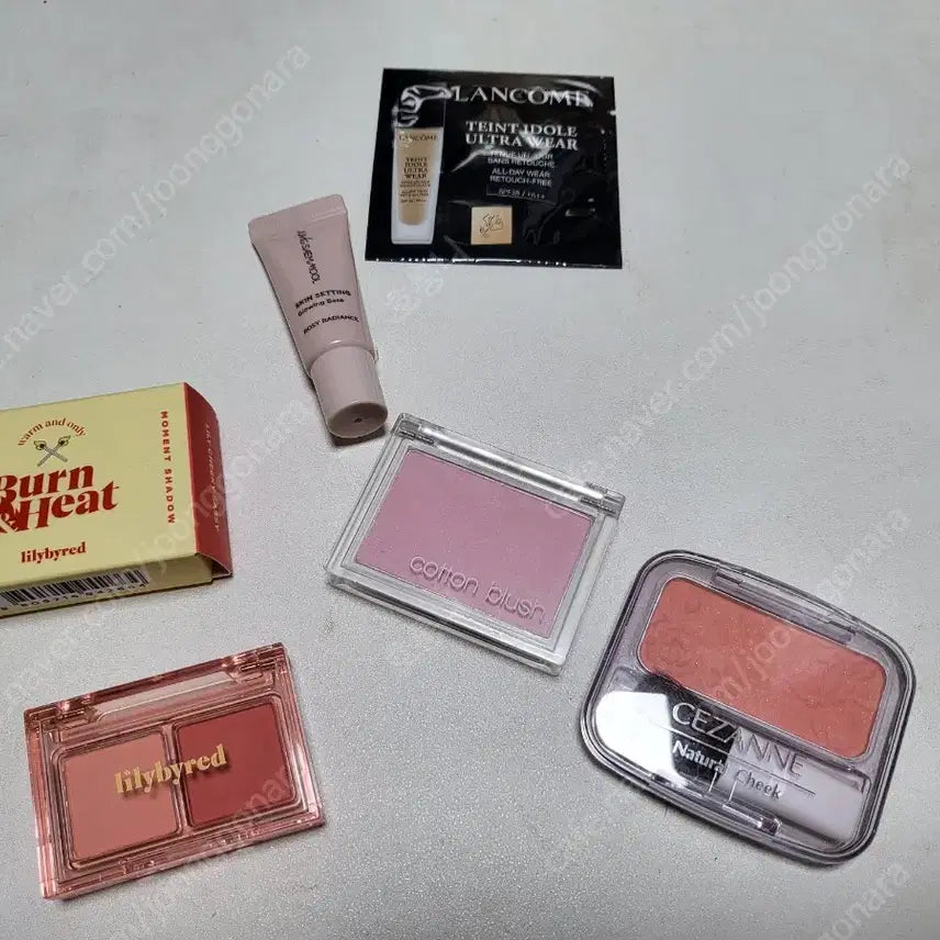 [BUNJANG] Lilybyred, Missha, Cezanne Makeup Set / [여리뽀용블러쉬세트] 뽀용 세잔느+미샤 블러셔+릴리바이레드 섀도우세트=