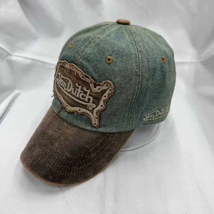 [BUNJANG] OS Bondage Y2K Denim Ball Cap Hat / OS 본더치 y2k 데님 볼캡 모자