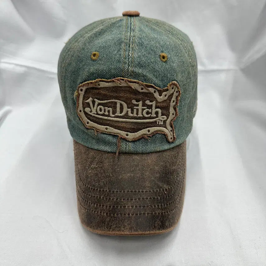 [BUNJANG] OS Bondage Y2K Denim Ball Cap Hat / OS 본더치 y2k 데님 볼캡 모자