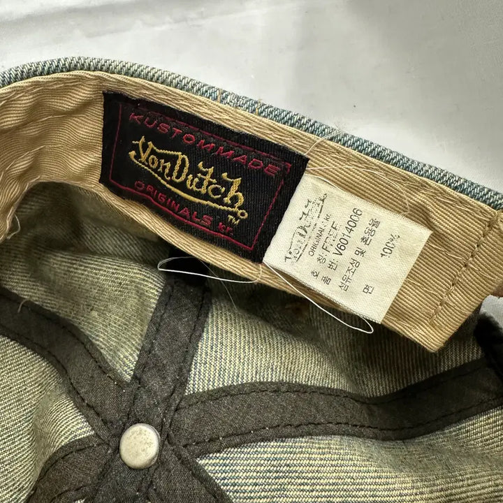 [BUNJANG] OS Bondage Y2K Denim Ball Cap Hat / OS 본더치 y2k 데님 볼캡 모자