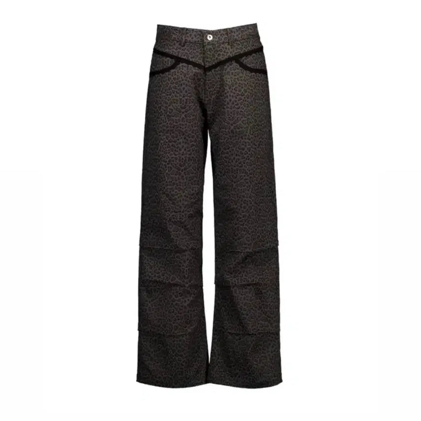 [BUNJANG] Setupexe Leopard Lace Pants Set / 레오파드 레이스 팬츠 setupexe 셋업이엑스이 leopard