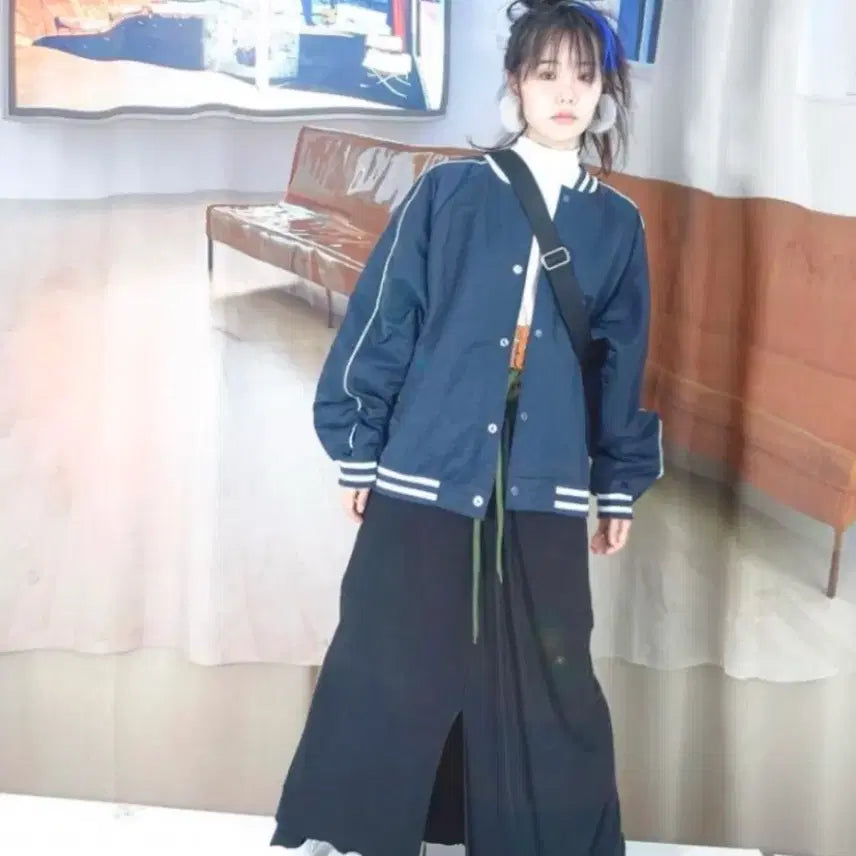 [BUNJANG] Shop Fairy Stadium Jumper Jacket / 샵페어리 스타디움 점퍼 자켓