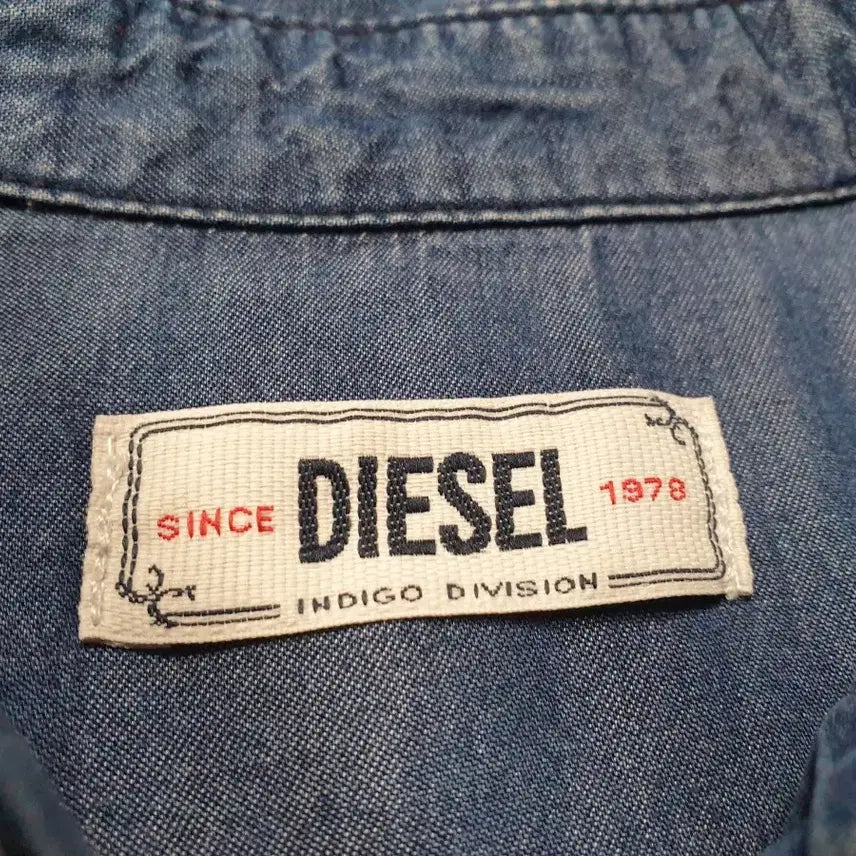 [BUNJANG] Diesel Patchwork Denim Shirt (Women's) / 디젤 패치워크 데님 셔츠 남방 여성90