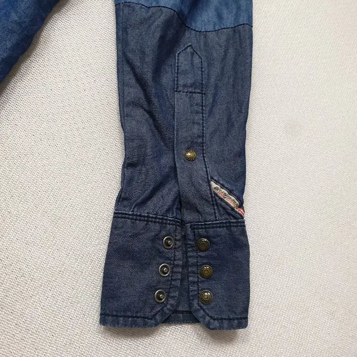 [BUNJANG] Diesel Patchwork Denim Shirt (Women's) / 디젤 패치워크 데님 셔츠 남방 여성90