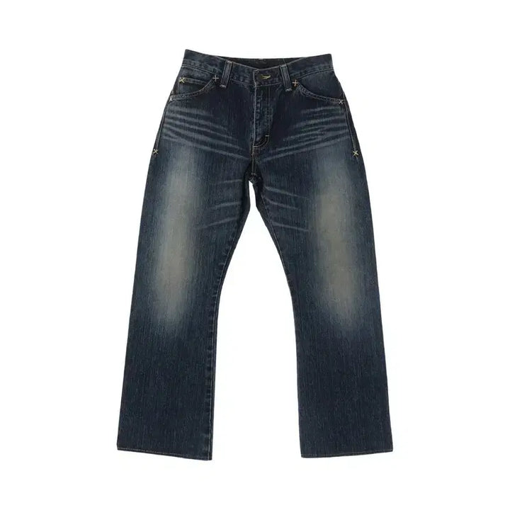 [BUNJANG] Lee (MEN - M) Cotton Poly Patch Logo Denim Pants / 리 (MEN - M) 코튼 폴리 패치 로고 데님 팬츠