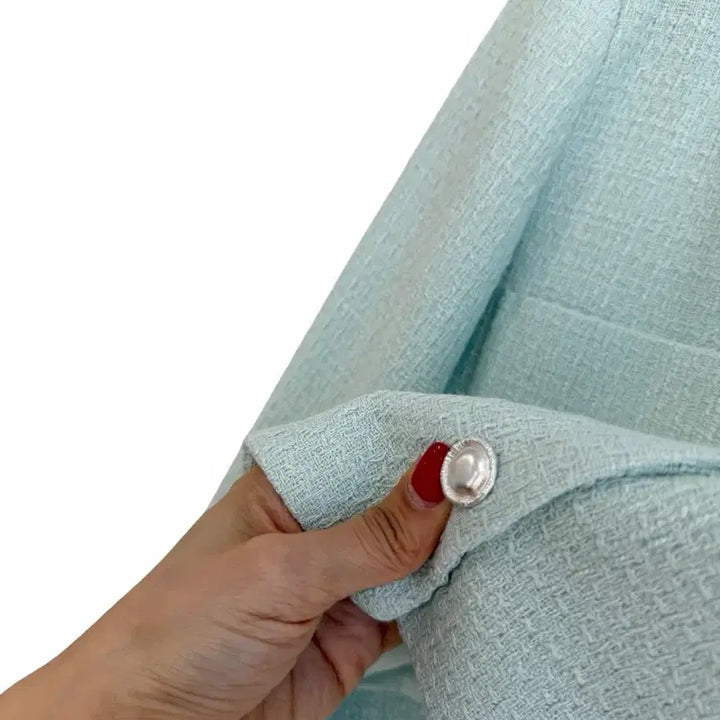 [BUNJANG] Tweed Jacket - Apple Mint / 교신안함)트위드 자켓-애플민트/고퀄