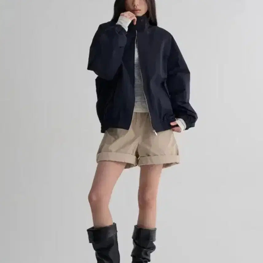 [BUNJANG] 8 Seconds High Neck Blouson Jacket / 에잇세컨즈 하이넥 브루종 자켓